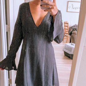 Black Polka Dot Boutique Dress